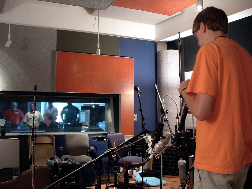 Student Plays Clarinet for Miking Techniques